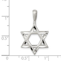 Sterling Silver Star of David Charm