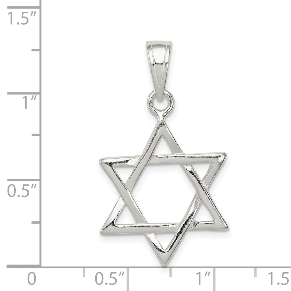 Sterling Silver Star of David Charm