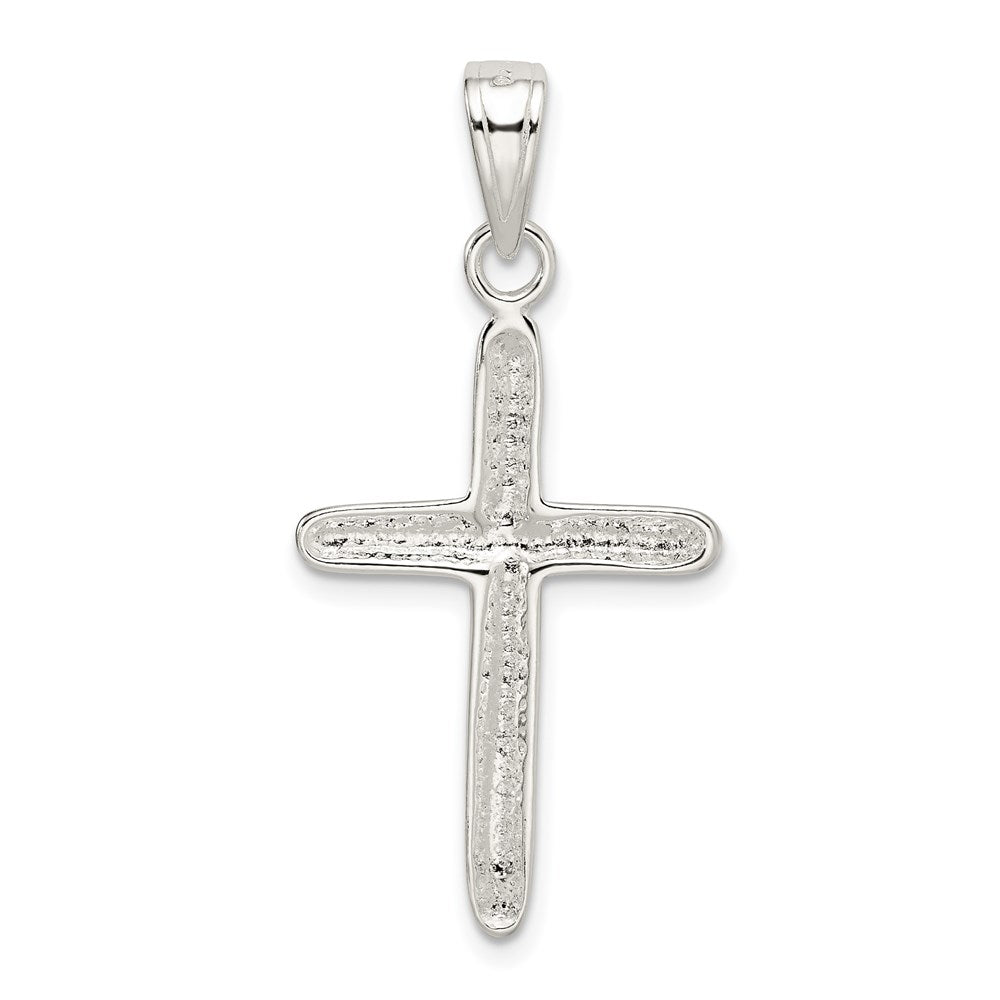 Sterling Silver Polished Cross Pendant