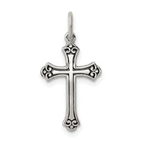 Sterling Silver Antiqued Cross Charm