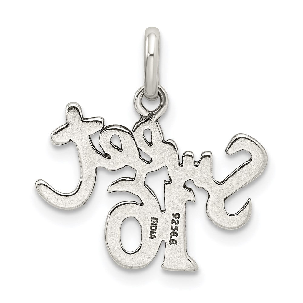 Sterling Silver Sweet 16 Charm