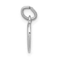 Sterling Silver Platinum-plated & Vermeil Cross in Heart Charm