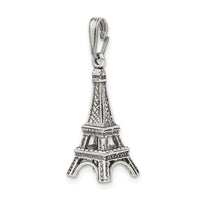 Sterling Silver Antiqued Eiffel Tower Pendant