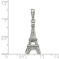 Sterling Silver Antiqued Eiffel Tower Pendant