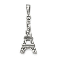 Sterling Silver Antiqued Eiffel Tower Pendant