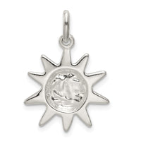 Sterling Silver Sun Charm
