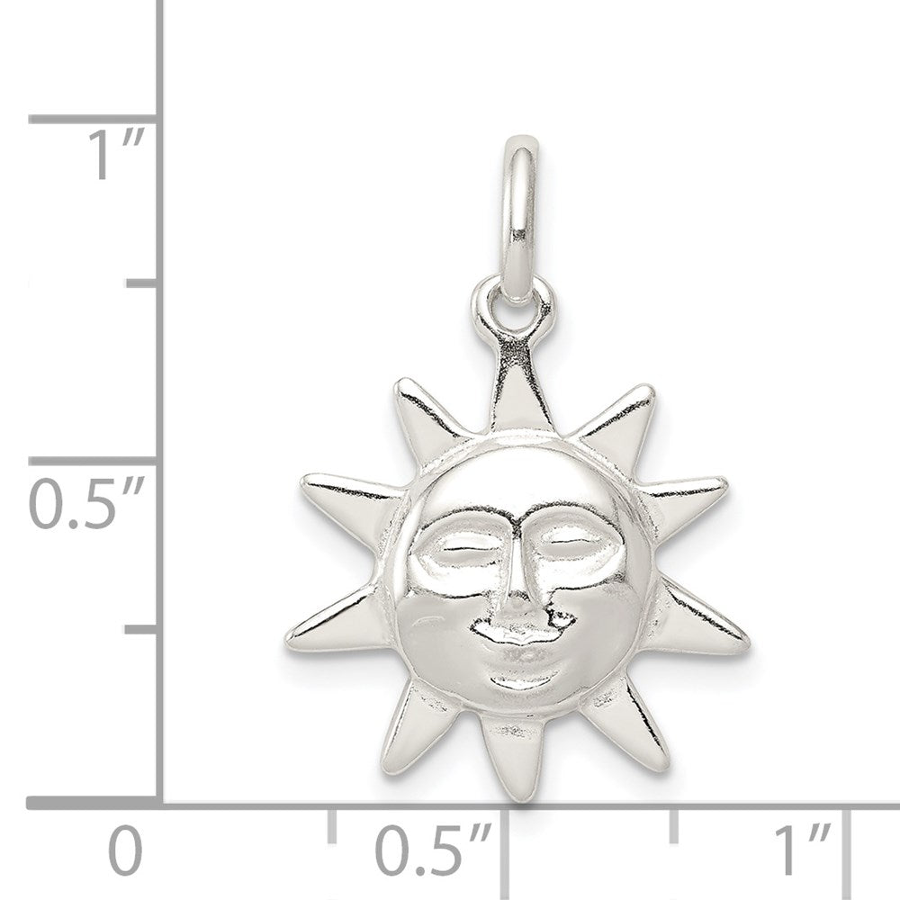 Sterling Silver Sun Charm
