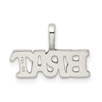 Sterling Silver Brat Pendant