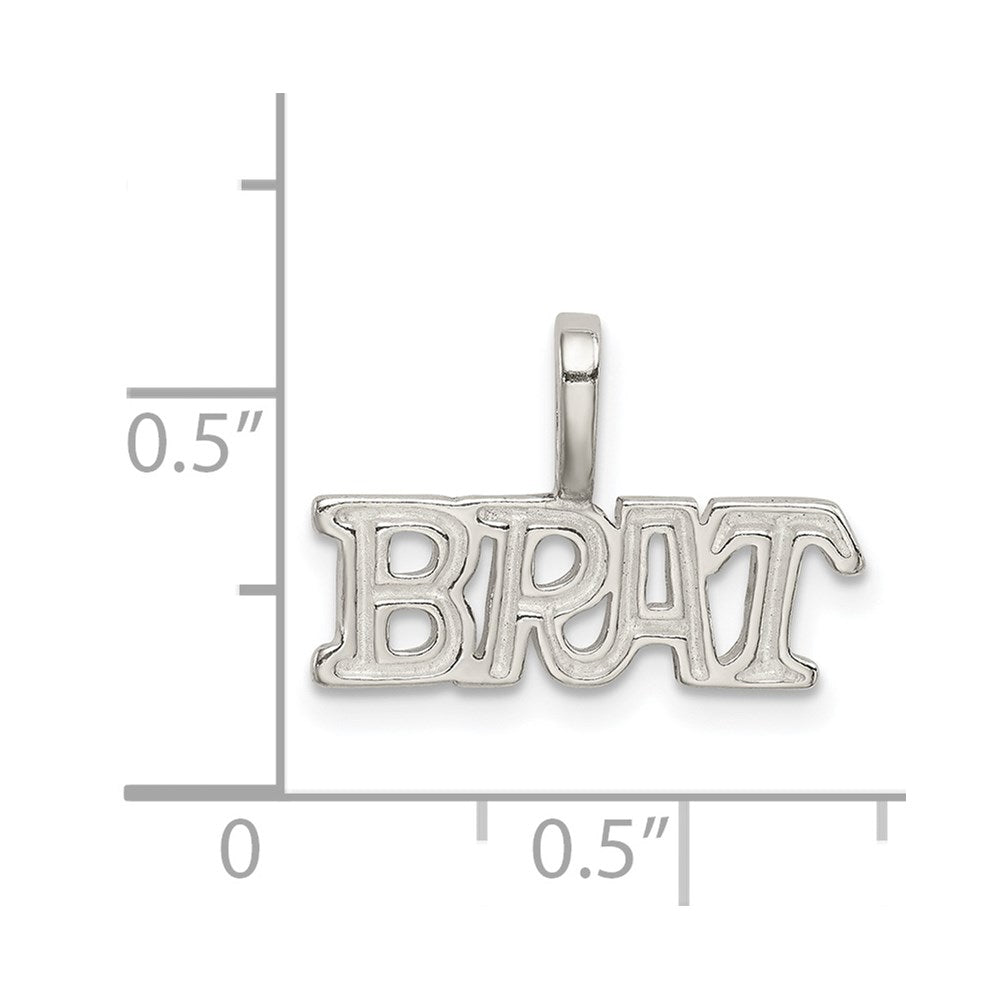 Sterling Silver Brat Pendant