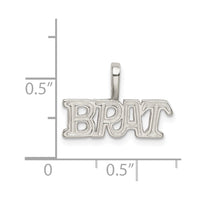 Sterling Silver Brat Pendant