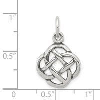 Sterling Silver Antiqued Celtic Knot Charm