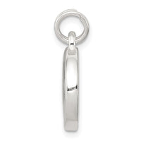 Sterling Silver Rhodium-plated Four Leaf Clover Charm