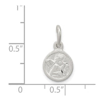 Sterling Silver D/C Cherub Disk Charm