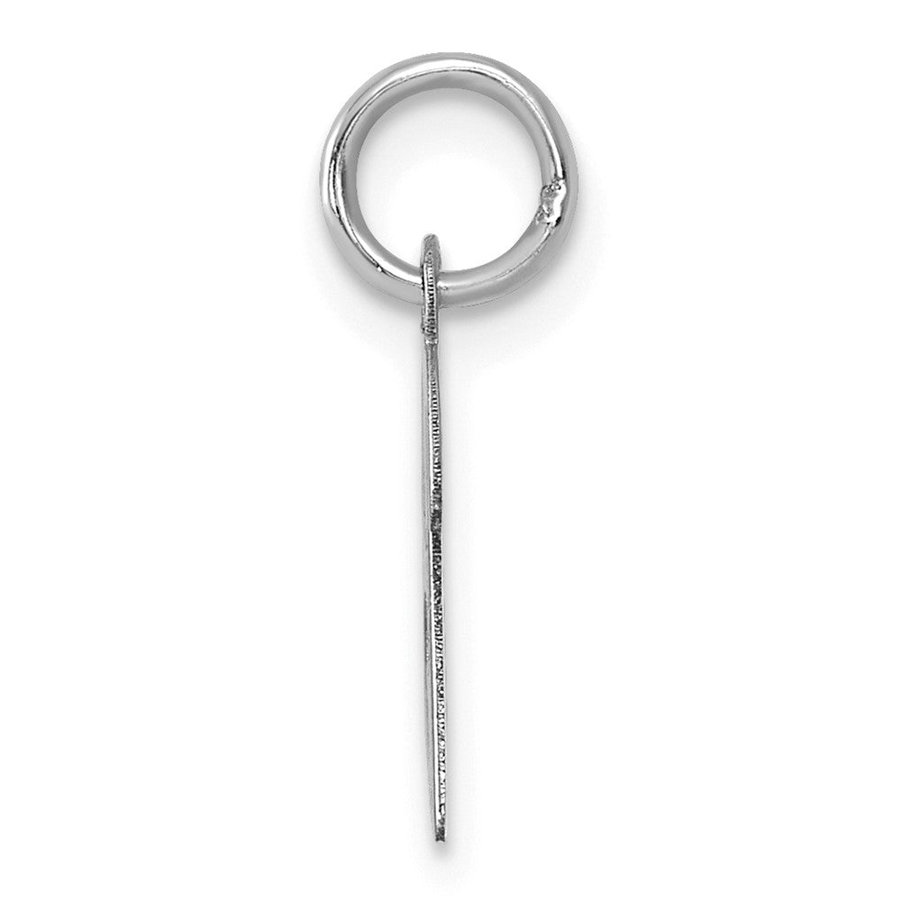 Sterling Silver Rhodium-plated Script Letter B Initial Charm
