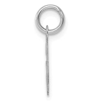 Sterling Silver Rhodium-plated Script Letter G Initial Charm