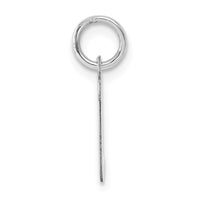 Sterling Silver Rhodium-plated Script Letter Z Initial Charm