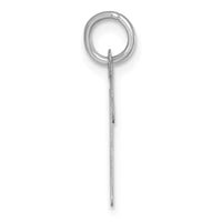 Sterling Silver Rhodium-plated Script Letter K Initial Charm