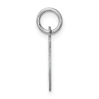 Sterling Silver Rhodium-plated Letter J Initial Charm