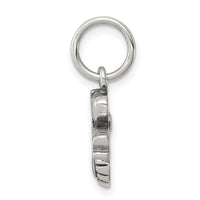 Sterling Silver Antique I (heart) Volleyball Charm