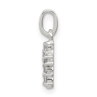 Sterling Silver CZ Cross Petite Charm