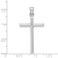 Sterling Silver Rhodium-plated Latin Cross Pendant