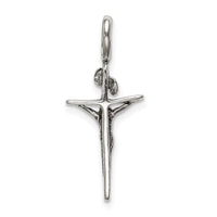 Sterling Silver Antiqued INRI Crucifix Pendant