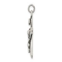 Sterling Silver Antiqued INRI Crucifix Pendant