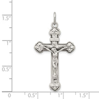 Sterling Silver Antiqued INRI Crucifix Pendant