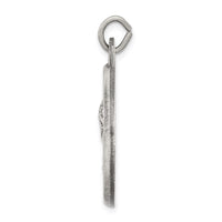 Sterling Silver Antiqued Jesus Medal