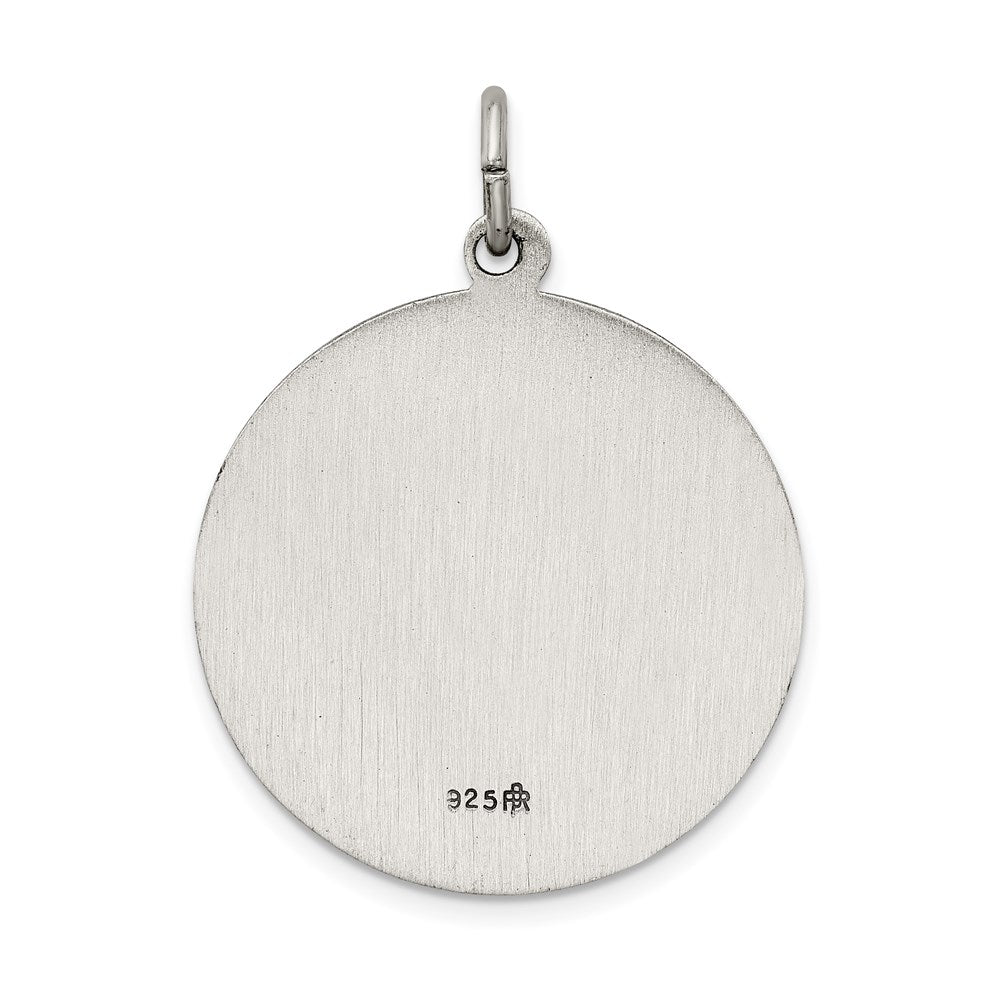 Sterling Silver Antiqued De La Providencia Medal