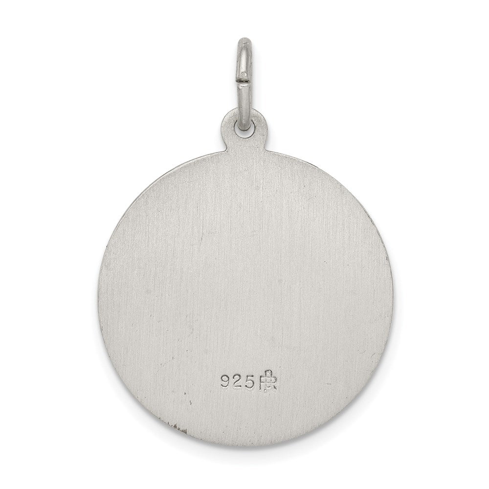 Sterling Silver Antiqued Saint Matthew Medal
