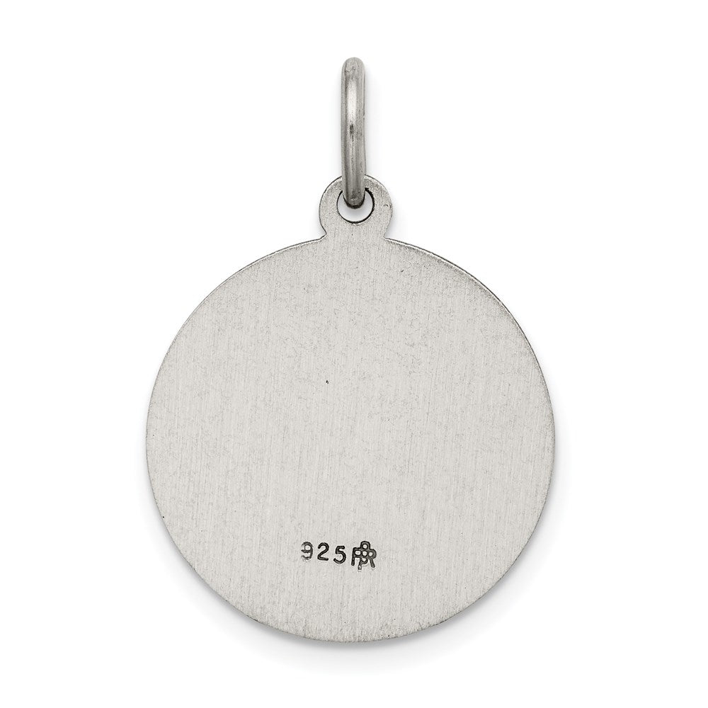 Sterling Silver Antiqued Holy Spirit Medal