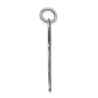 Sterling Silver Antiqued Chai Pendant
