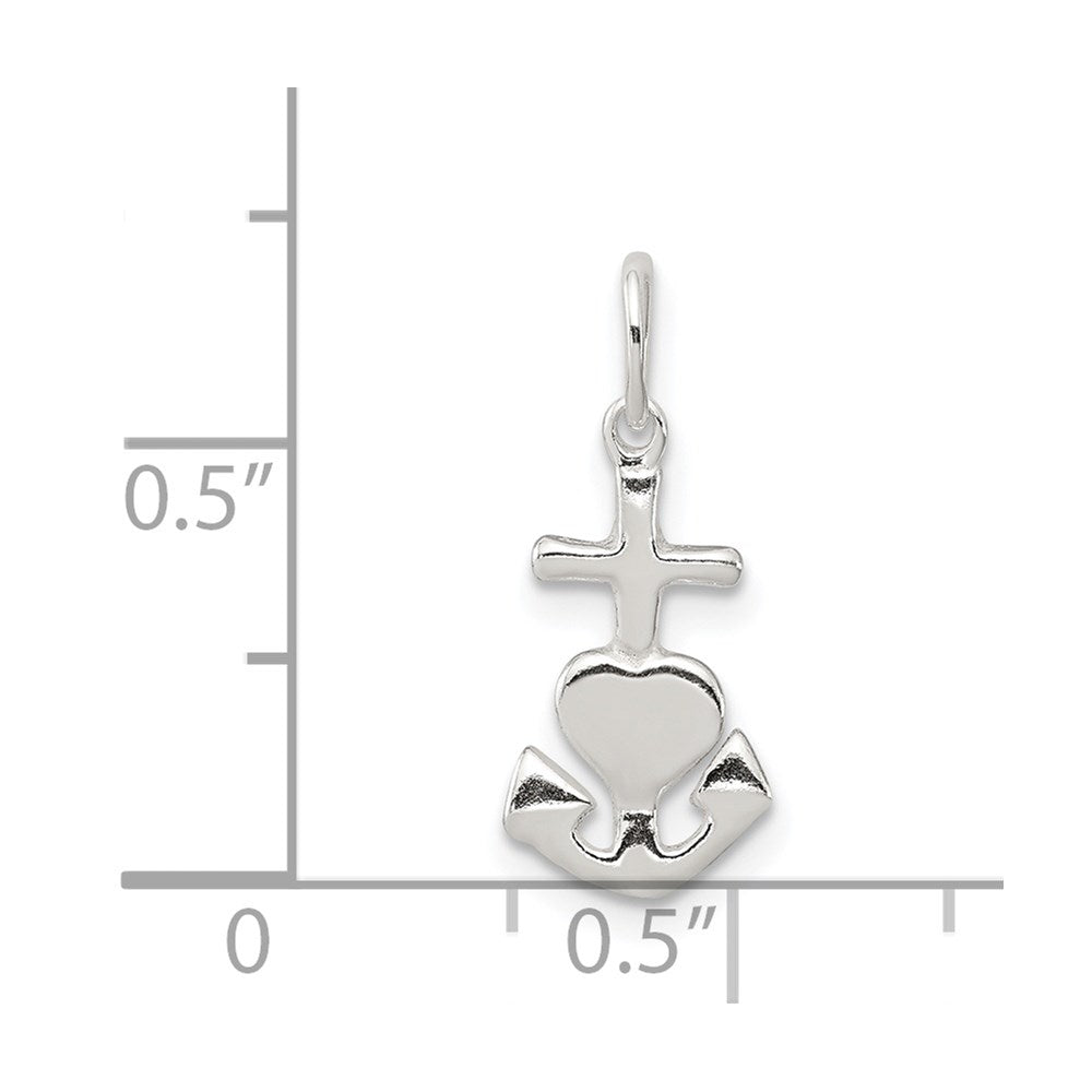 Sterling Silver Hope, Faith, and Charity Charm