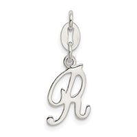 Sterling Silver Letter R Initial Charm
