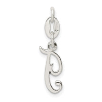 Sterling Silver Letter T Initial Charm