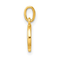 Sterling Silver Gold-tone Polished Letter G Initial Charm