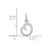 Sterling Silver Letter O Initial Charm