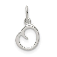 Sterling Silver Letter O Initial Charm