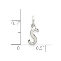 Sterling Silver Letter S Initial Charm