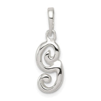 Sterling Silver Letter G Initial Pendant