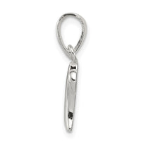 Sterling Silver Letter W Initial Pendant