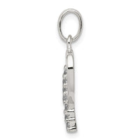 Sterling Silver CZ Letter P Initial Pendant