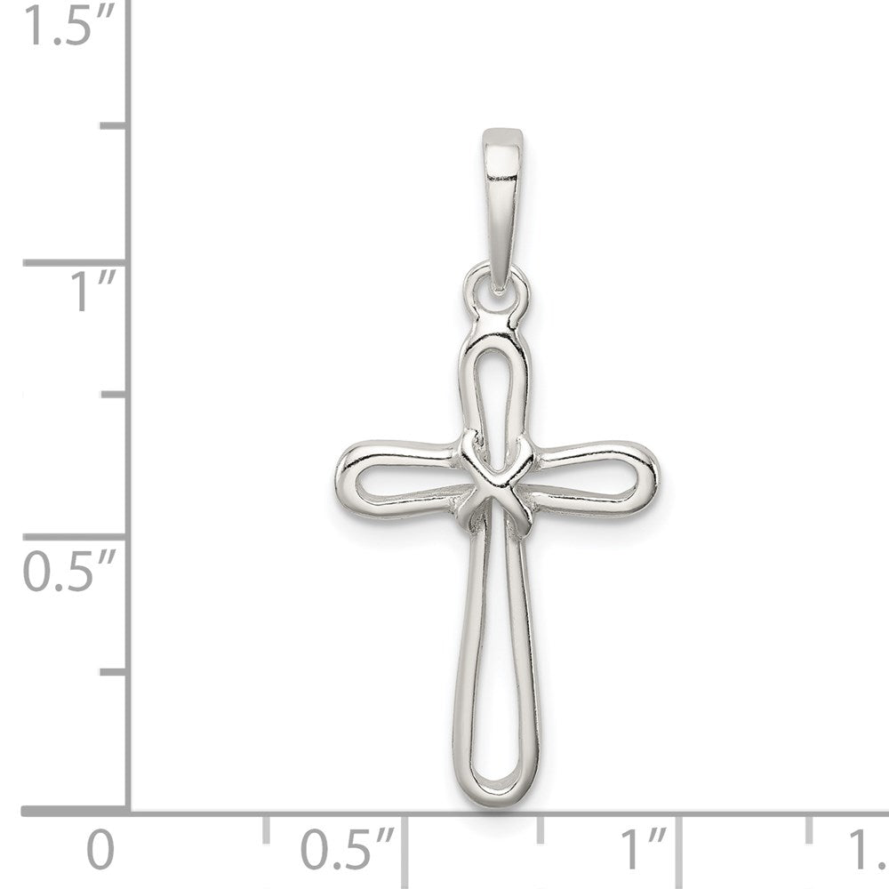 Sterling Silver Polished Cross Pendant