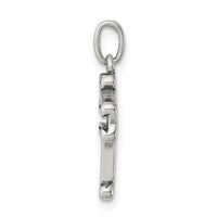 Sterling Silver Antiqued Cross Charm