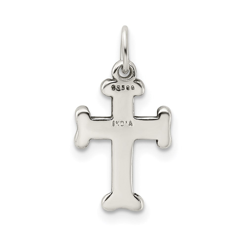 Sterling Silver Antiqued Cross Charm