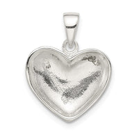 Sterling Silver Polished Heart Pendant