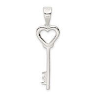 Sterling Silver Polished Key Pendant