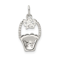 Sterling Silver Enameled Easter Basket