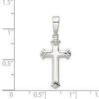 Sterling Silver Polished Cross Pendant